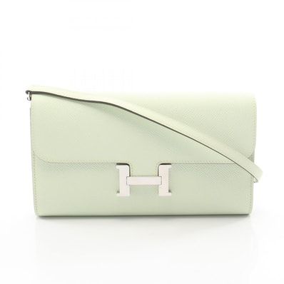 エルメス HERMES コンスタンス ロング トゥーゴー ヴェールフィズ ショルダーバッグ バッグ ヴォーエプソン ヴォーエプソン B刻印(2023年製造) レディース グリーン系 【中古】