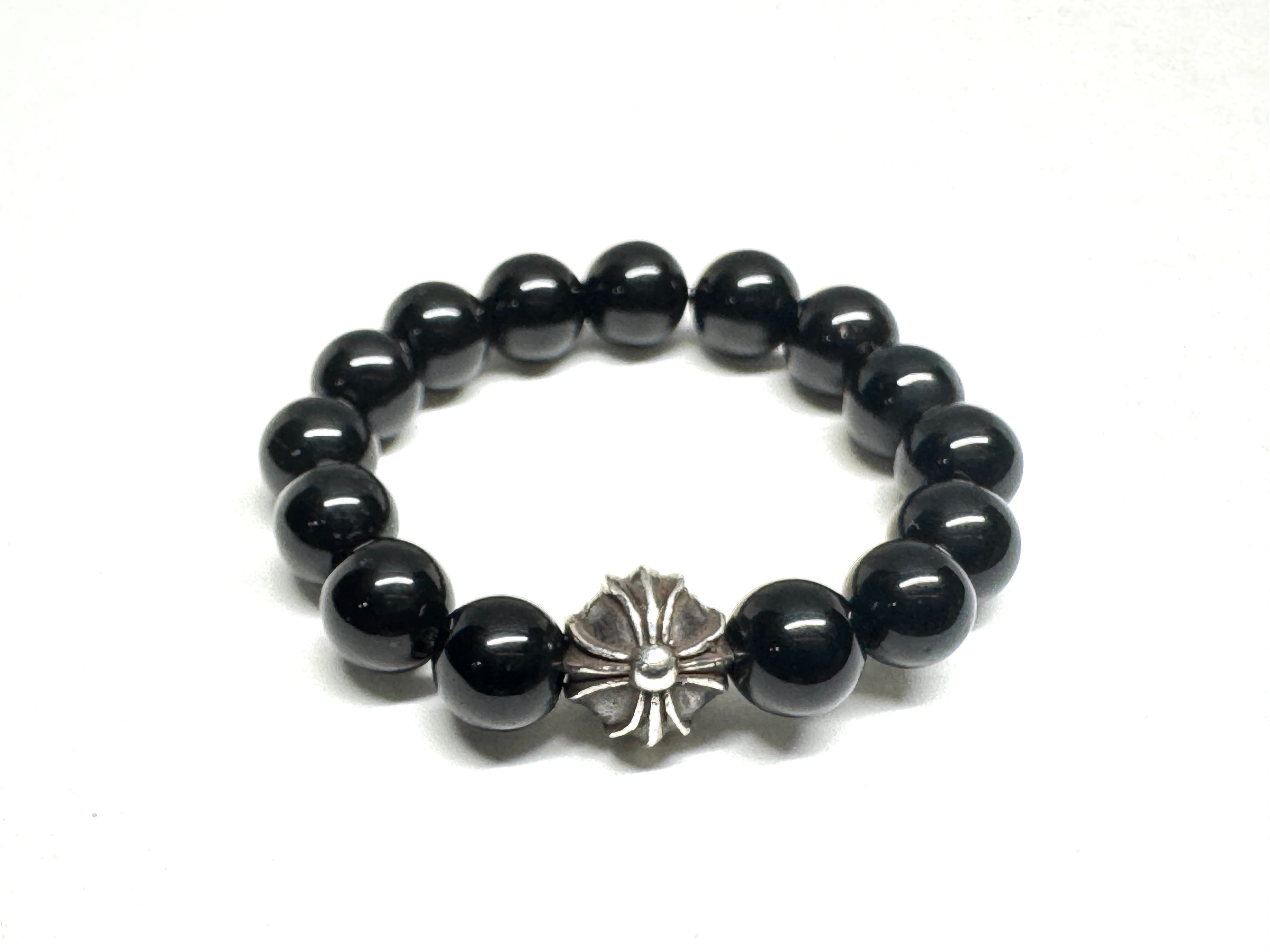 クロムハーツ ビーズ リング 4mm SV925 "ブラック"