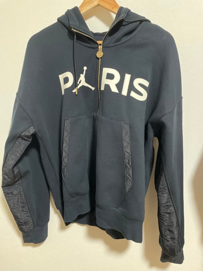 Jordan Paris Saint-Germain Fleece Travel FZ Hoodie "Black"