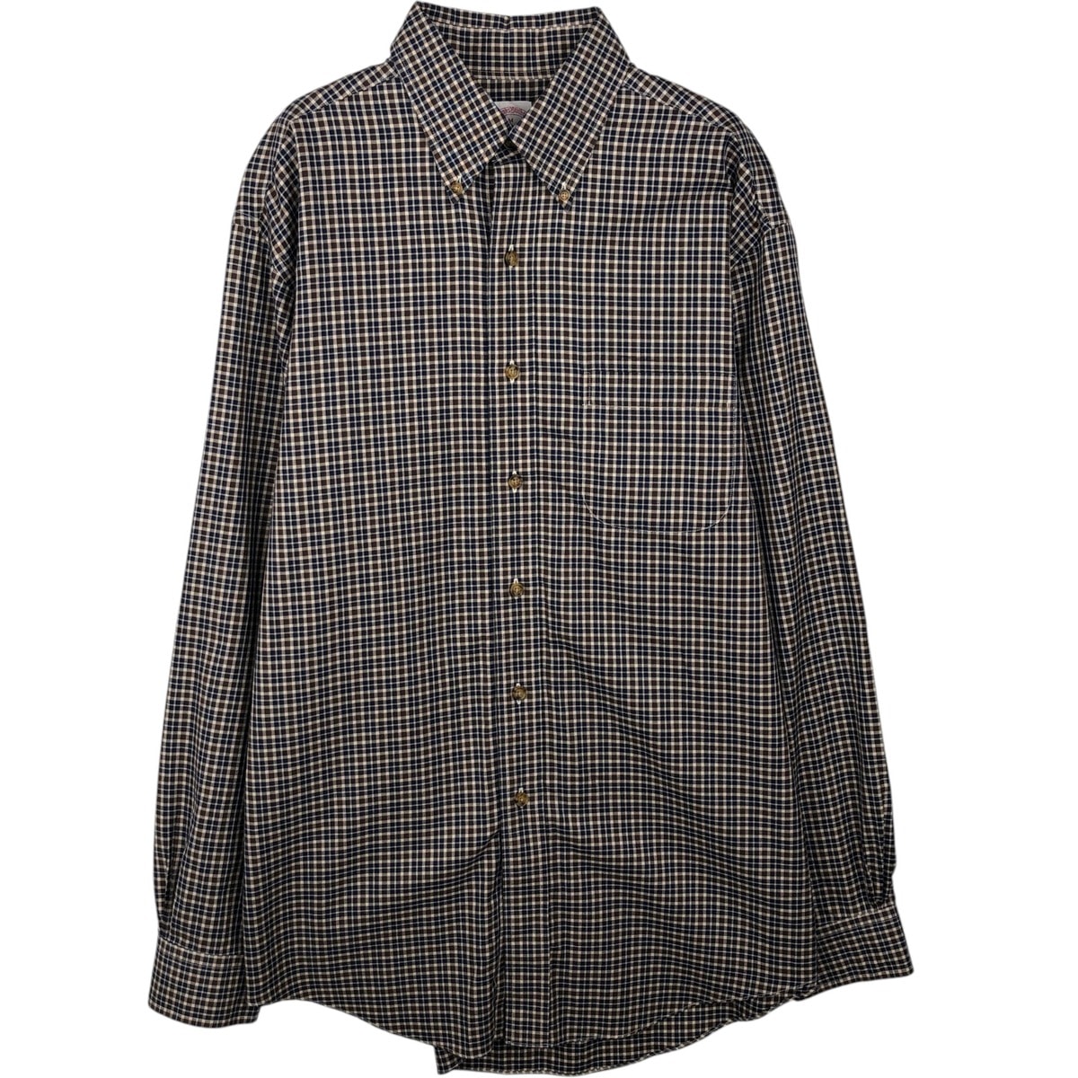古着 ブルックスブラザーズ Brooks Brothers Est.1818 長袖 ボタンダウンチェックシャツ メンズM相当/eaa643329