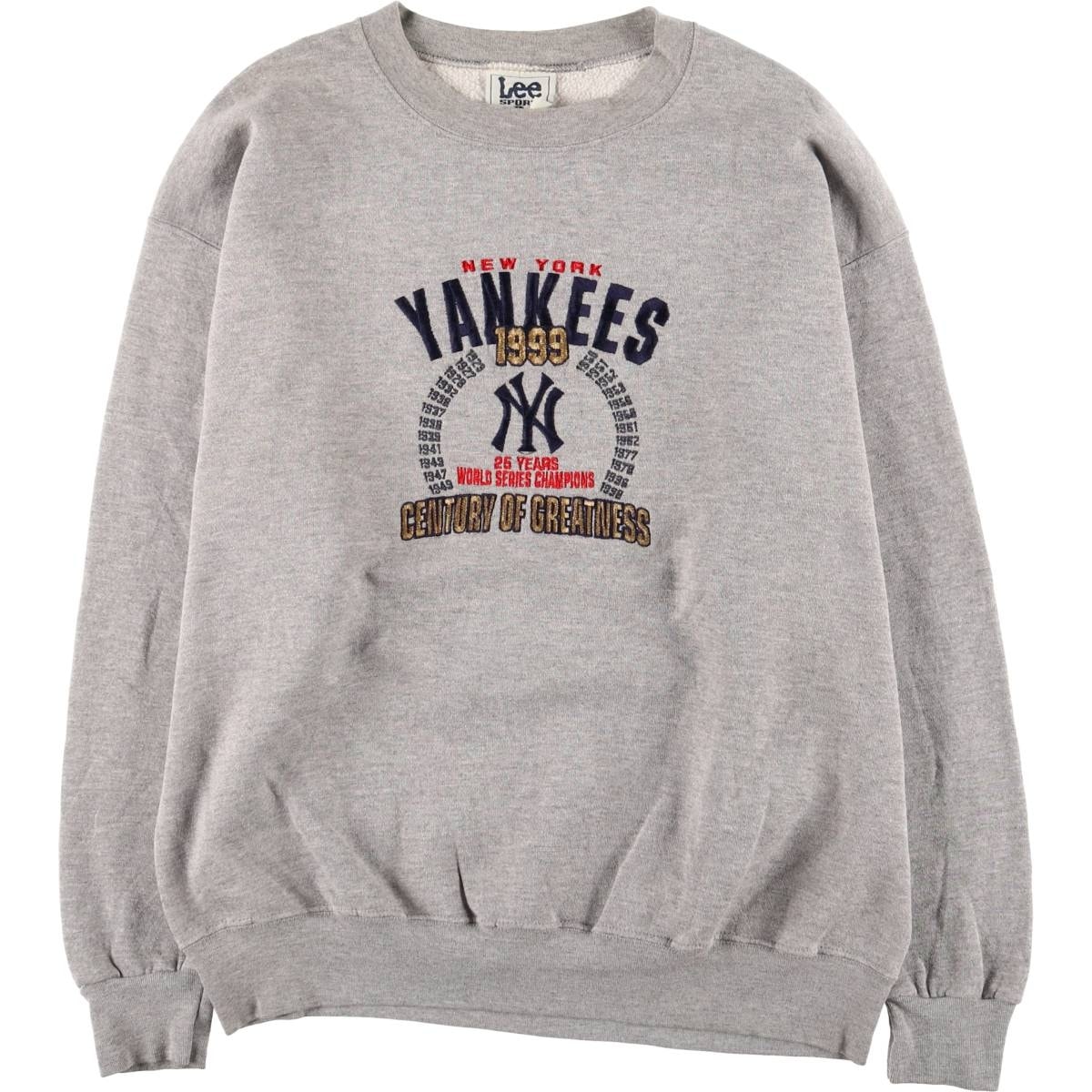 古着 90~00年代 リー Lee SPORT MLB NEW YORK YANKEES ニューヨークヤンキース ロゴスウェットシャツ トレーナー メンズL相当 ヴィンテージ/eaa584700