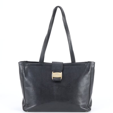 ■美品 サルヴァトーレフェラガモ ヴァラリザード エンボストート バッグ