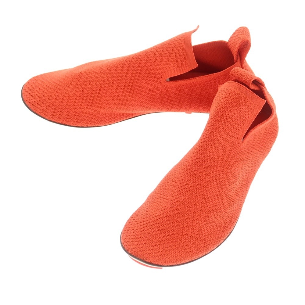 【中古】ボッテガヴェネタ BOTTEGAVENETA ニットアッパー スリッポン シューズ レッド【サイズ42】【メンズ】