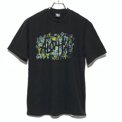 STUSSY HONOLULU ALOHA Tee Black