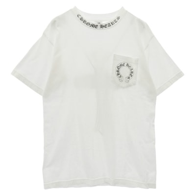 Chrome Hearts Horseshoe Neck Logo Print S/S T-Shirt "White"