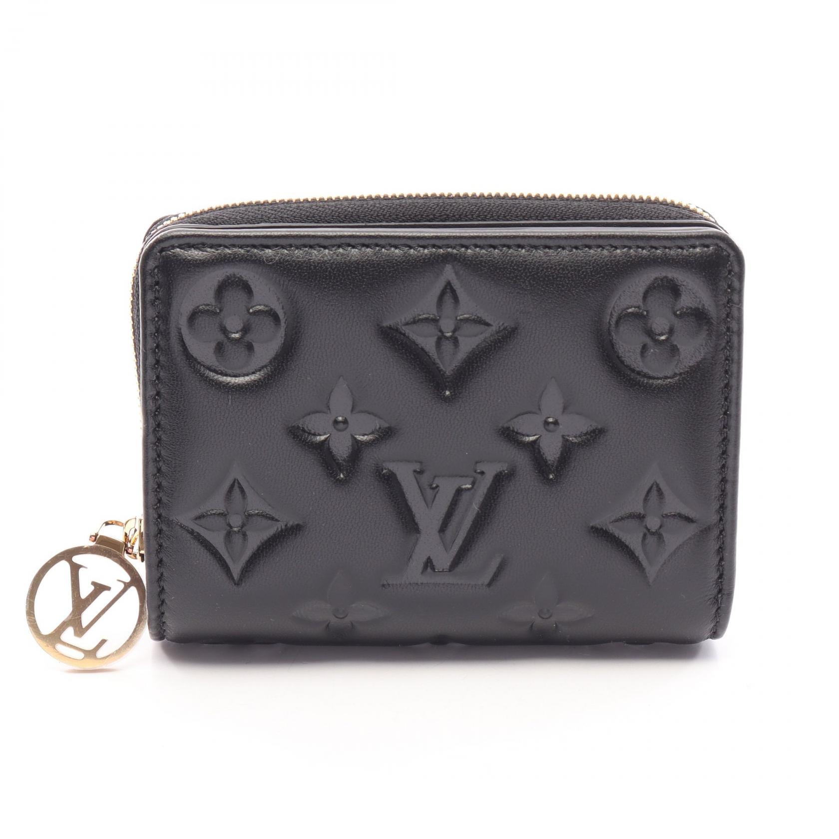 ルイ・ヴィトン LOUIS VUITTON ポルトフォイユ ルー モノグラムエンボス 二つ折り財布 財布 レザー モノグラム・エンボス レディース ブラック系 M81599 【中古】
