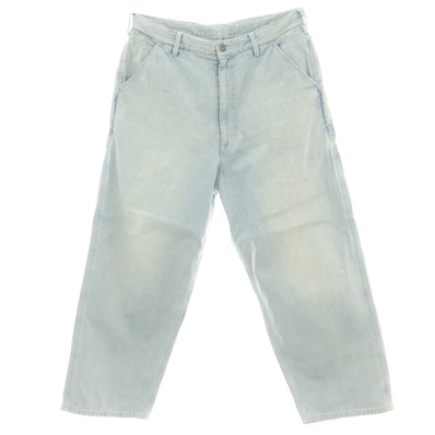 【中古】エスエスズィー SSZ コットン デニム イージー ペインターパンツ ライトブルー【サイズM】【メンズ】