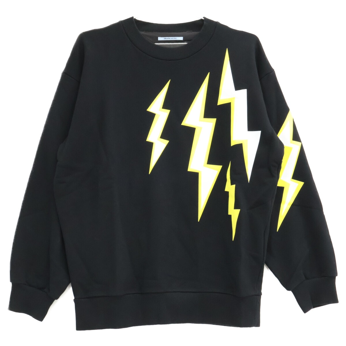 プラダ xUNIVERSAL STUDIOUS【国内正規】19AW UJL100 S192 フランケンシュタイン・カミナリパッチ クルーネックプルオーバー スウェットシャツ XS