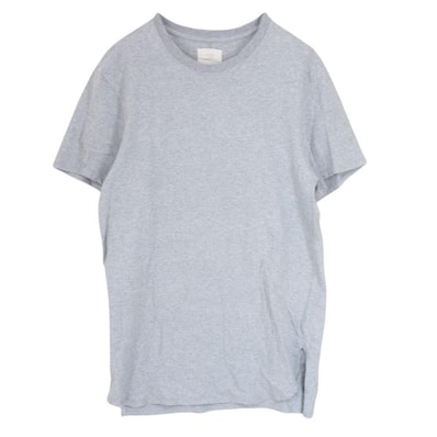 FEAR OF GOD フィアオブゴッド Tシャツ サイドスリット クルーネック 半袖 Tシャツ グレー系 L【中古】