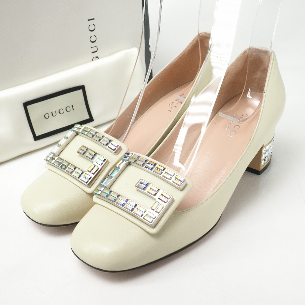 目立った傷や汚れなし】GUCCI グッチ パンプス サイズ36 レザー