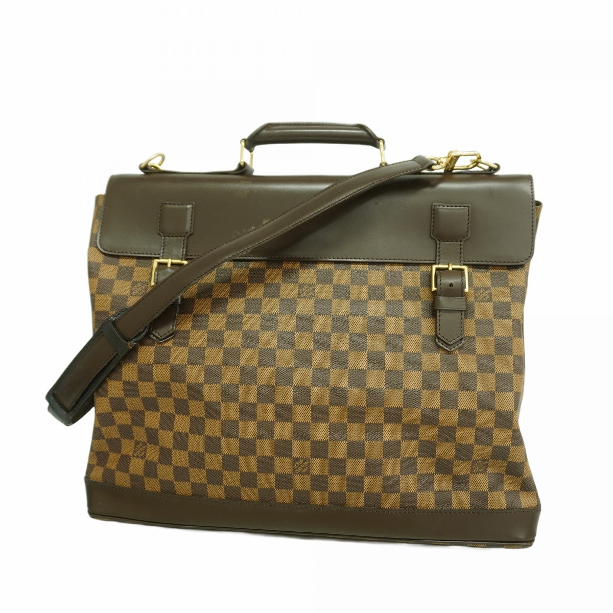 【6db1759-k】ルイヴィトン ボストンバッグ ダミエ ウエストエンドPM N41130 エベヌ【中古】メンズ レディース ユニセックス
