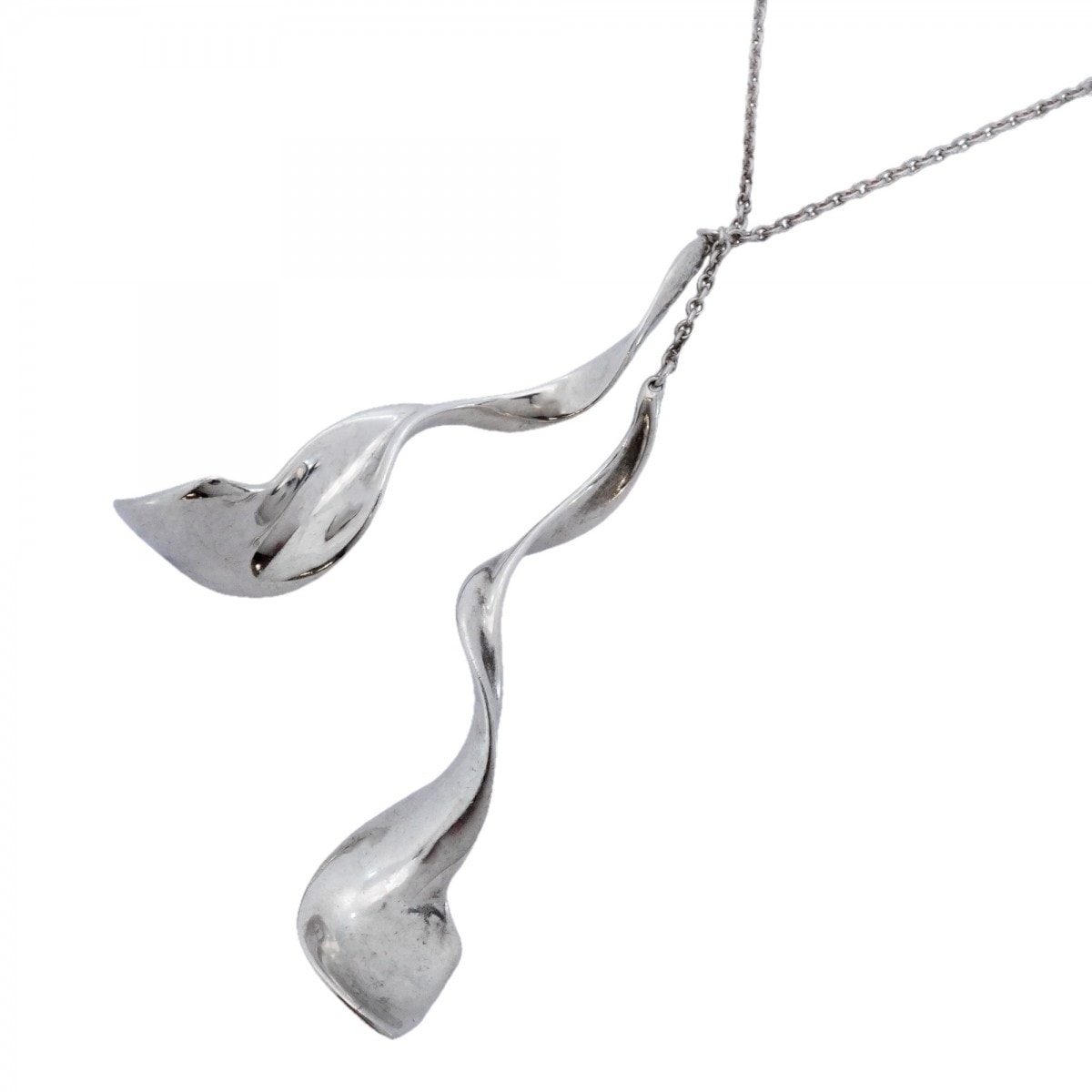 ★SALE【6jdb0213】ティファニー ネックレス フランクゲーリ/オッキッドダブル シルバー925【中古】メンズ レディース ユニセックス