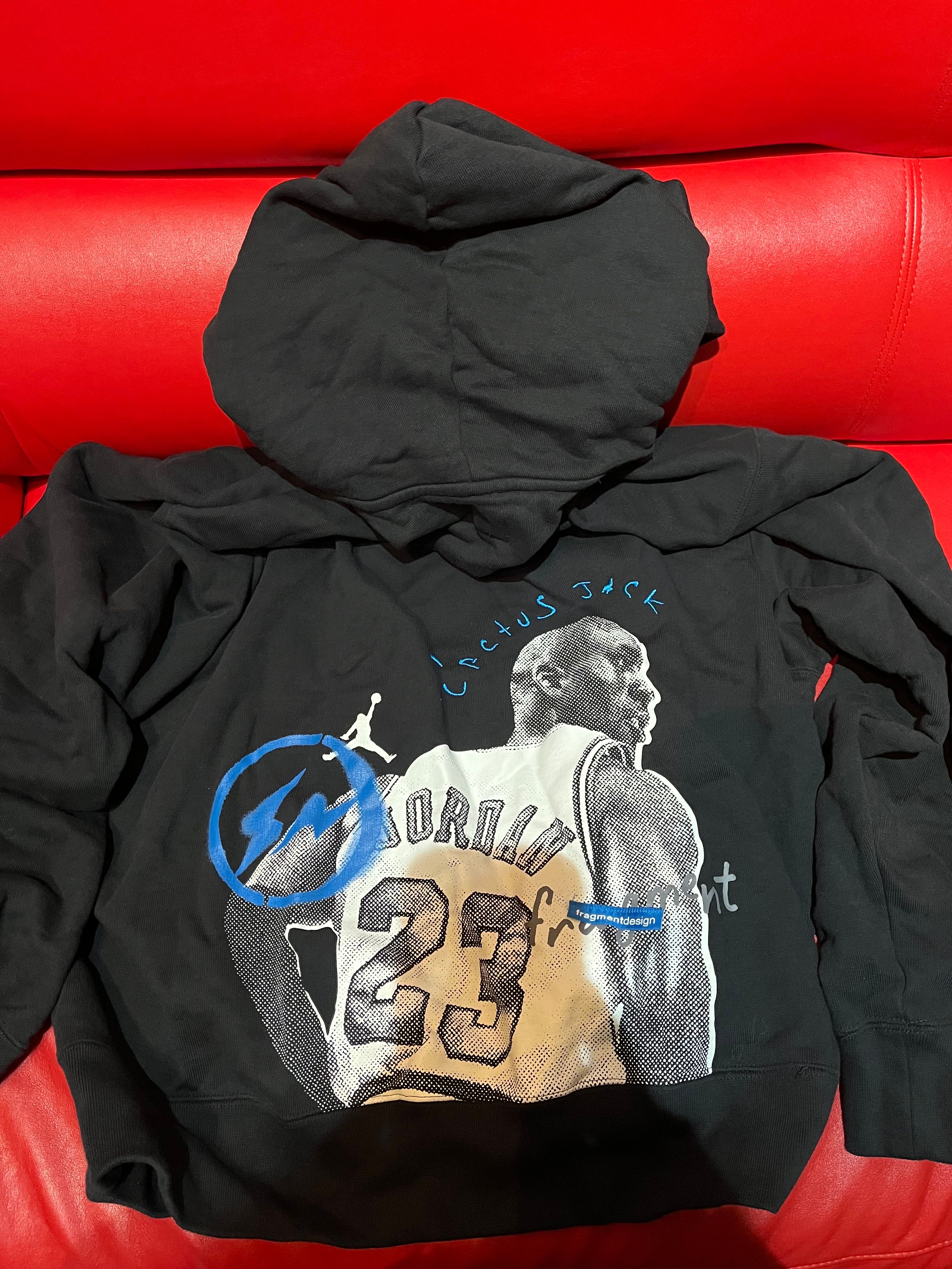 Air Jordan Travis Scott Fragment Hoodie "Black"