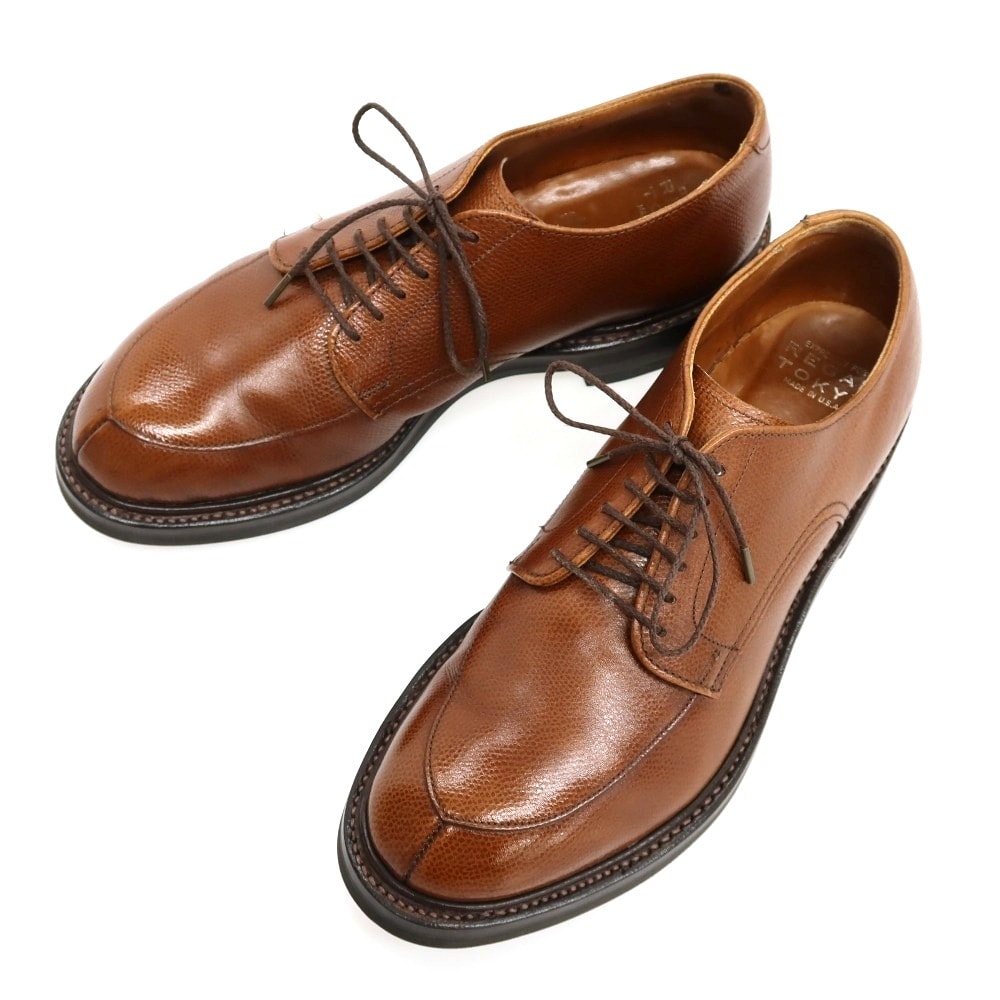 【中古】オールデン ALDEN REGAL TOKYO別注 カーフ レザー ドレスシューズ ブラウン【サイズ7 1/2D】【メンズ】