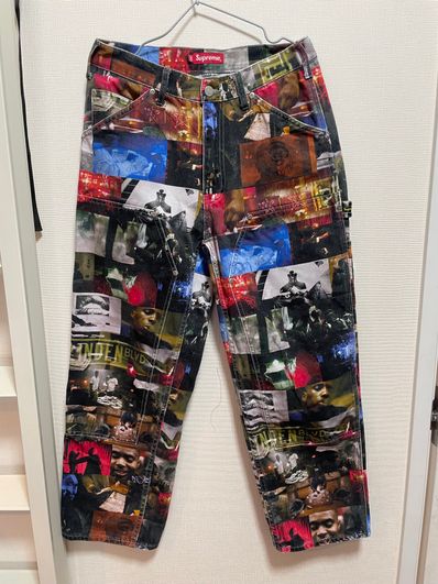 Supreme Nas and DMX Collage Double Knee Denim Painter Pant "Multi"
