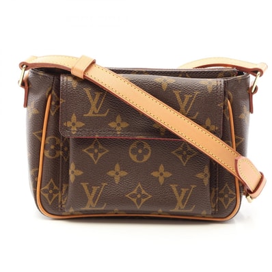 ルイ・ヴィトン LOUIS VUITTON ヴィバシテPM ショルダーバッグ バッグ PVCコーティングキャンバス レザー モノグラム レディース ブラウン系 M51165 【中古】