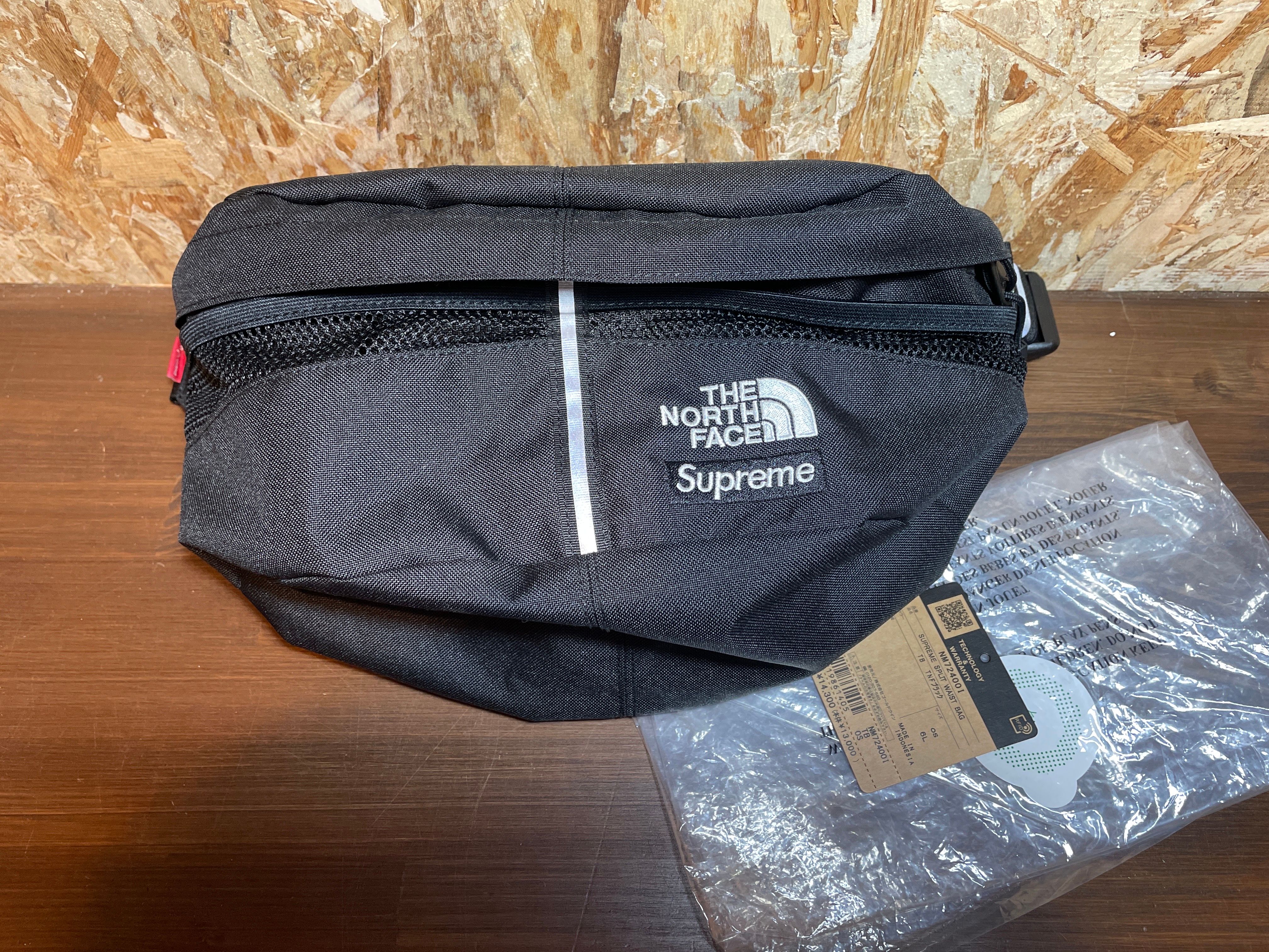 Supreme x The North Face Split Waist Bag "Black" NM72400I / NF0A875G