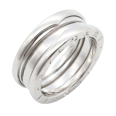 ブルガリ BVLGARI B-zero1 ビーゼロワンリング リング・指輪 ジュエリー K18WG(ホワイトゴールド) メンズ レディース シルバー系 【中古】