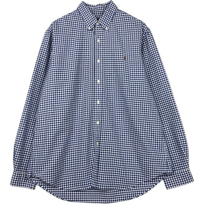 古着 ラルフローレン Ralph Lauren 長袖 ボタンダウンチェックシャツ メンズXL相当/eaa676519