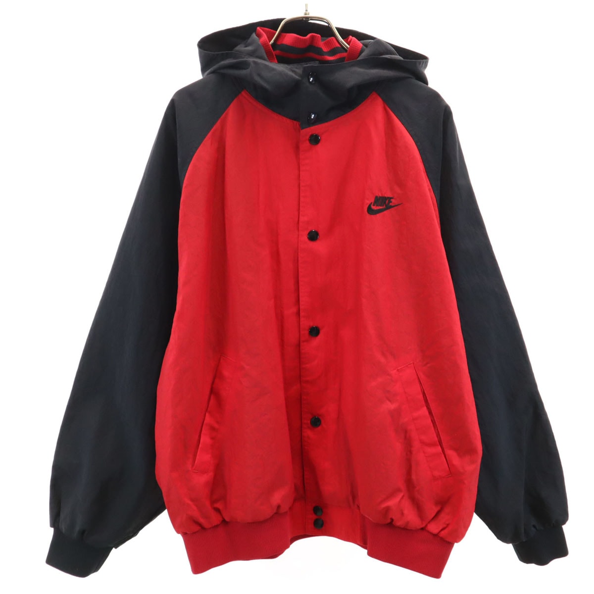 NIKE ナイキ 90s 00s オールド 銀タグ ナイロンジャケット L レッド