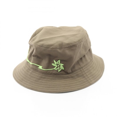 ディオール Dior Christian Dior × Travis Scott Cactus Jack 帽子 コットン メンズ レディース カーキ系 【中古】