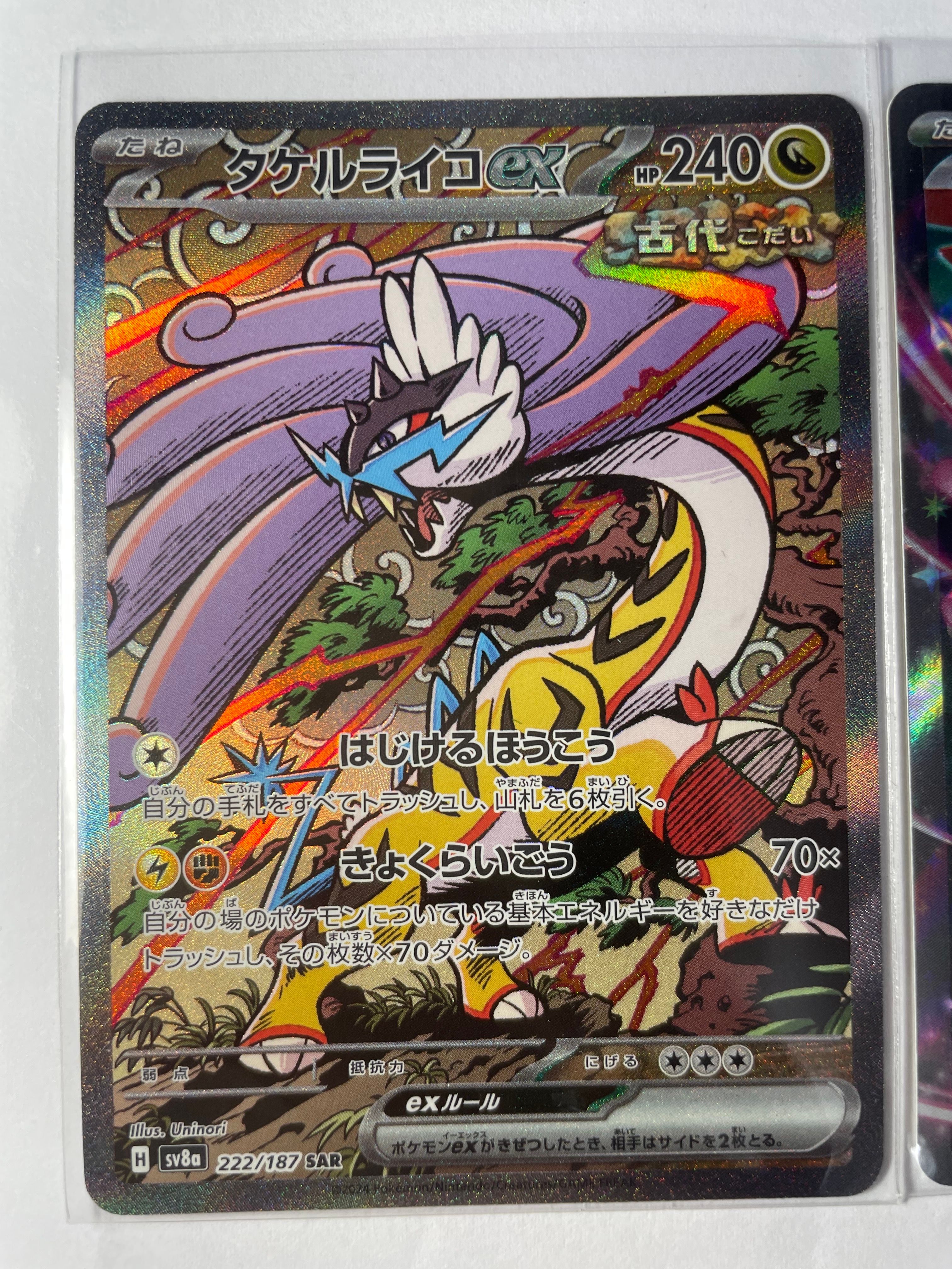 タケルライコex SAR [SV8a 222/187](ハイクラスパック「テラスタルフェスex」)