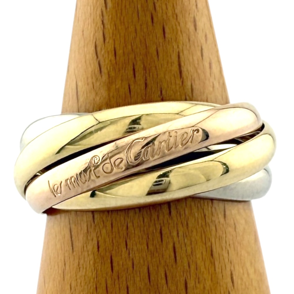 カルティエ トリニティ リング 指輪 13号 18金 K18イエローゴールド レディース CARTIER 中古