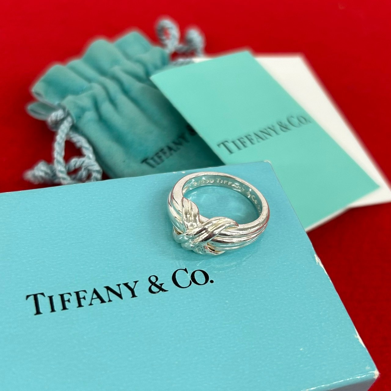 TIFFANY&Co. ティファニー シグネチャー クロス リング シルバー925 リング・指輪 12号 シルバー
 38332
