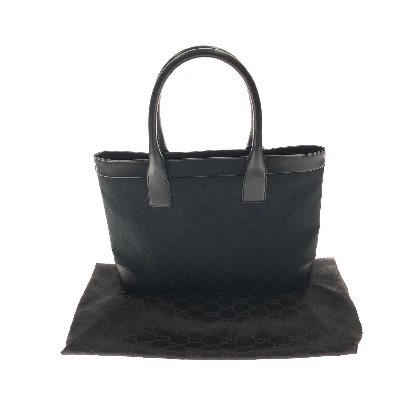 GUCCI グッチ レディース ハンドバッグ トートバッグ GGキャンバス レザー 002-1119 ブラック