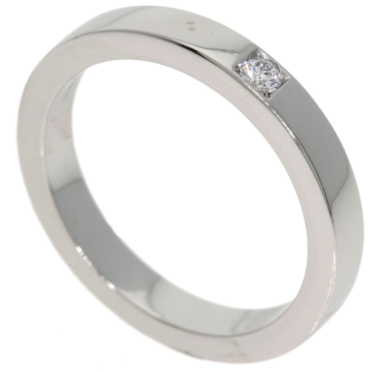 BVLGARI ブルガリ マリーミー 1P ダイヤモンド リング・指輪 PT950 レディース [中古]