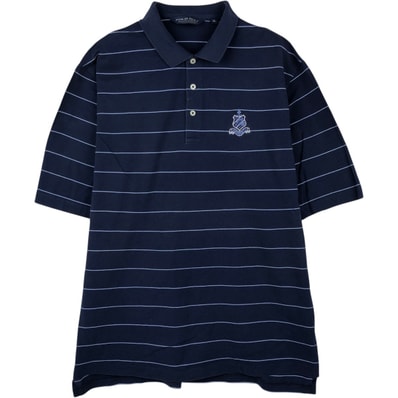 古着 ラルフローレン Ralph Lauren POLO GOLF ポロゴルフ 半袖 ボーダー ポロシャツ メンズXL相当/eaa667449