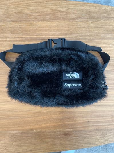 Supreme x The North Face Faux Fur Waist Bag "Black" NM82093I / NF0A5G87