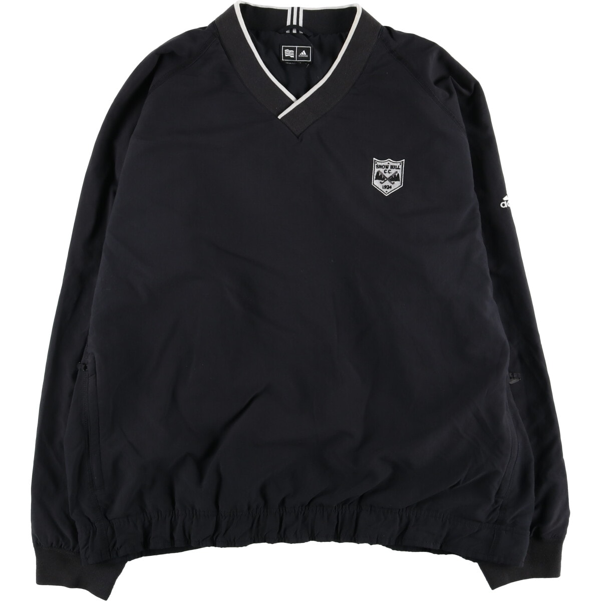 古着 00年代 アディダス adidas CLIMAPROOF WIND Vネック ウォームアッププルオーバー メンズXL相当/eaa520964