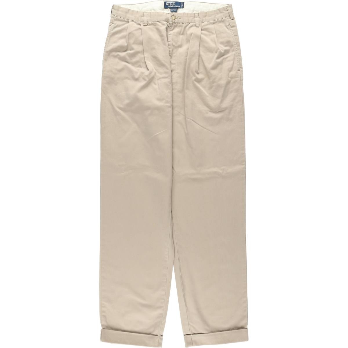 古着 ラルフローレン Ralph Lauren POLO by Ralph Lauren HAMMOND PANT ツータック チノパンツ メンズw34相当/eaa631408