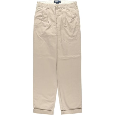 古着 ラルフローレン Ralph Lauren POLO by Ralph Lauren HAMMOND PANT ツータック チノパンツ メンズw34相当/eaa631408