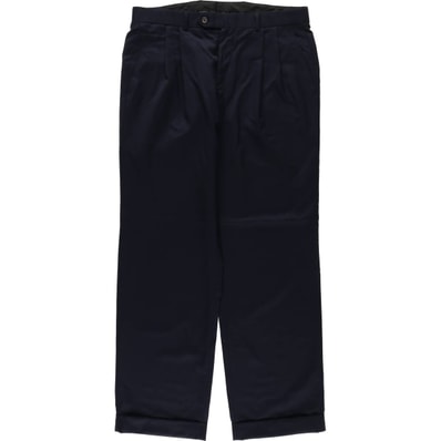 古着 ラルフローレン Ralph Lauren LAUREN ローレン ツータック ウールパンツ スラックス カナダ製 メンズw34相当/eaa622319