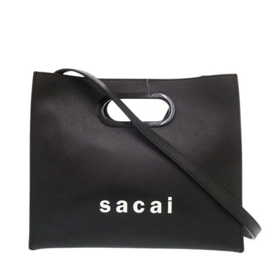 サカイ New Shopper Bag レザー ブラック