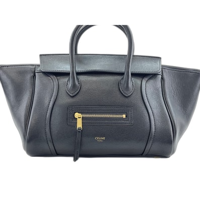 セリーヌ CELINE リトルラゲージ ハンドバッグ レザー【中古】