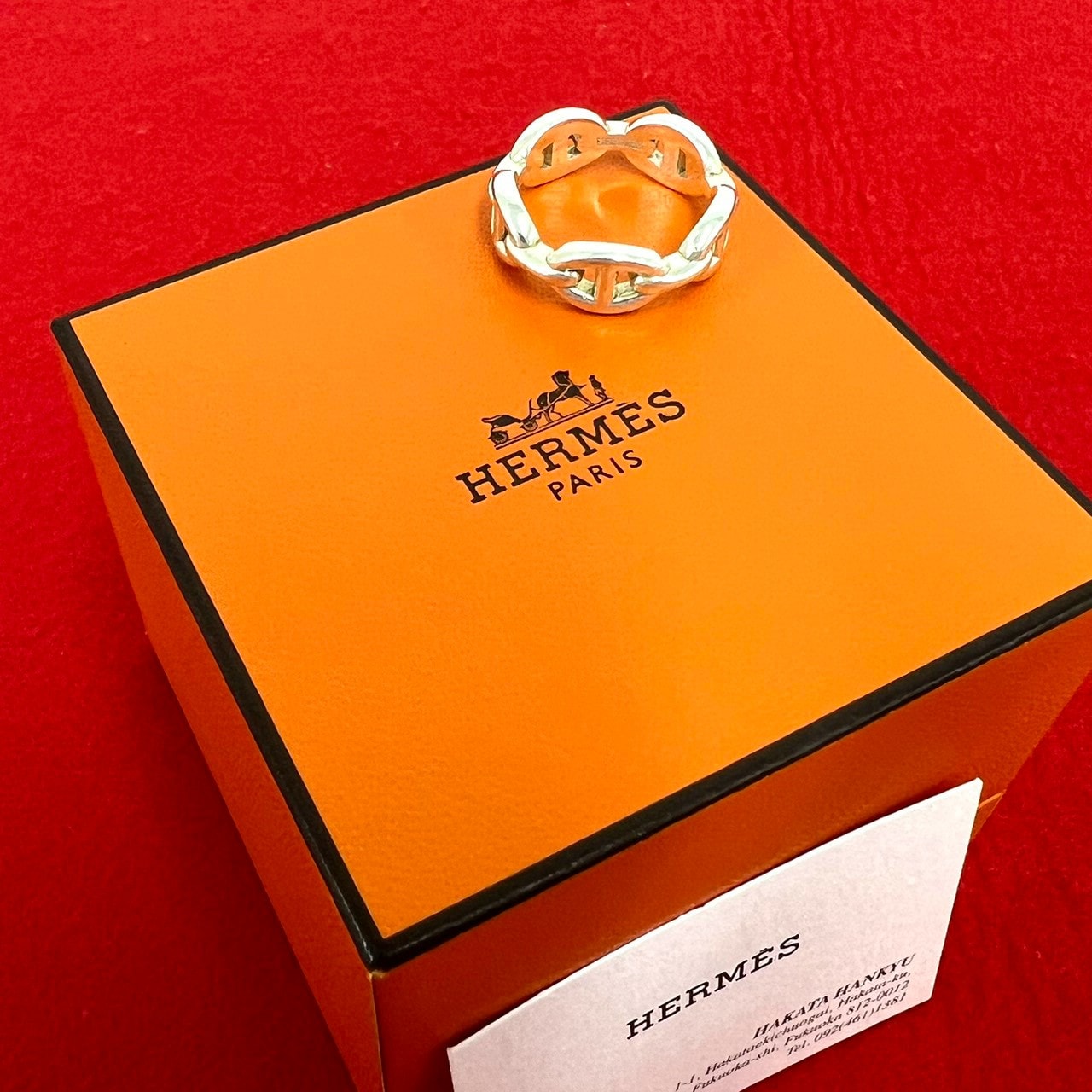 HERMES エルメス シェーヌダンクル アンシェネ PM リング シルバー925 リング・指輪 14号 シルバー
 36638