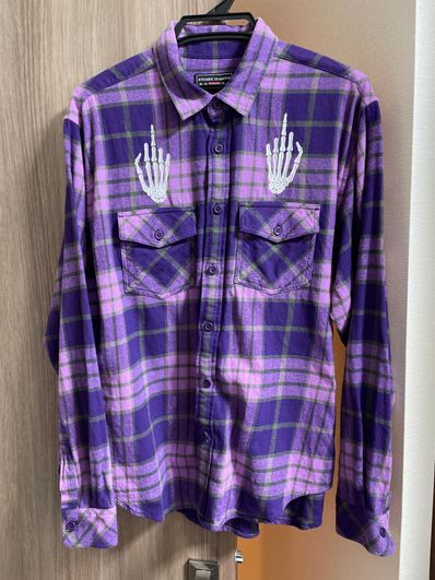 Supreme x HYSTERIC GLAMOUR Plaid Flannel Shirt "Purple"