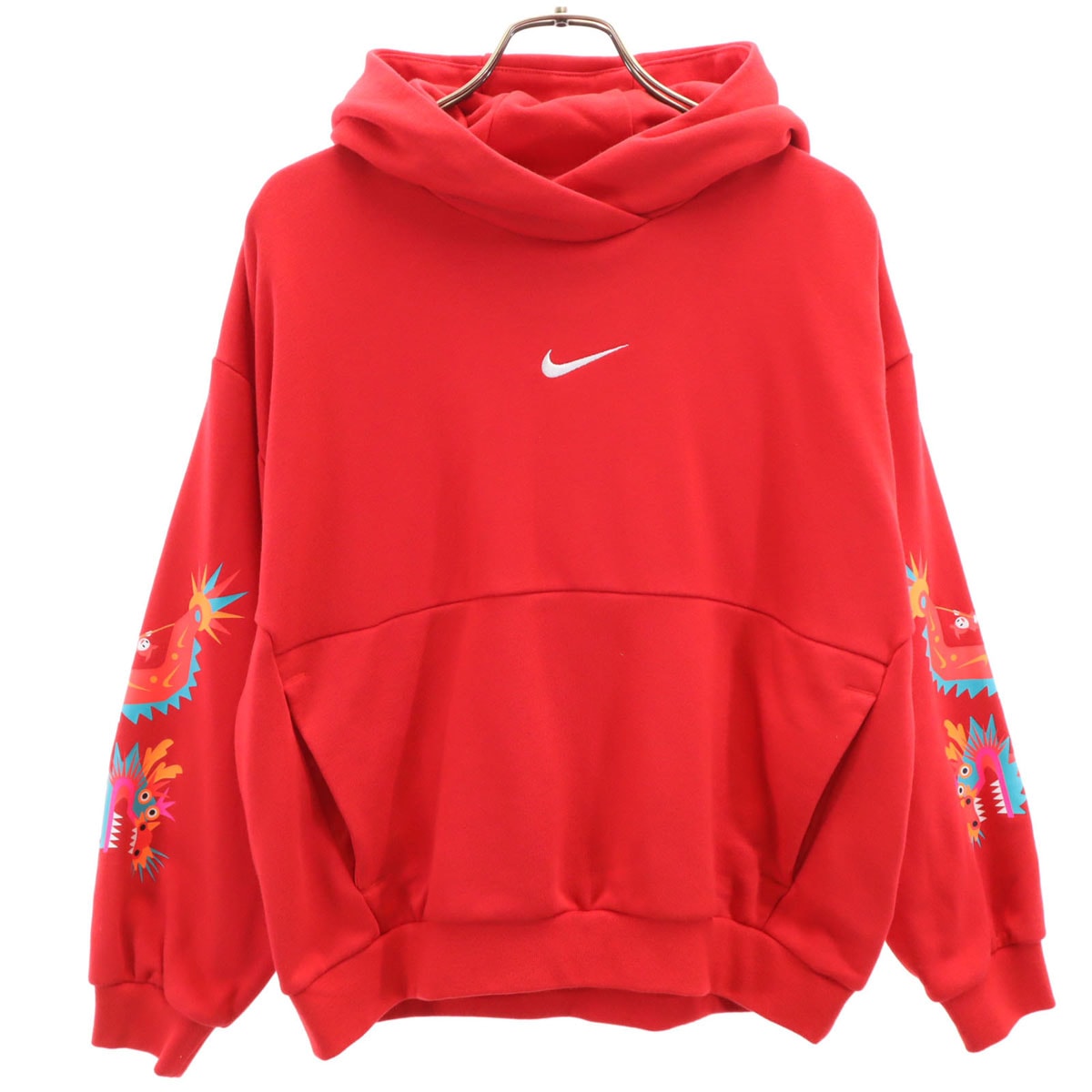 NIKE ナイキ 長袖 スウェットパーカー L レッド