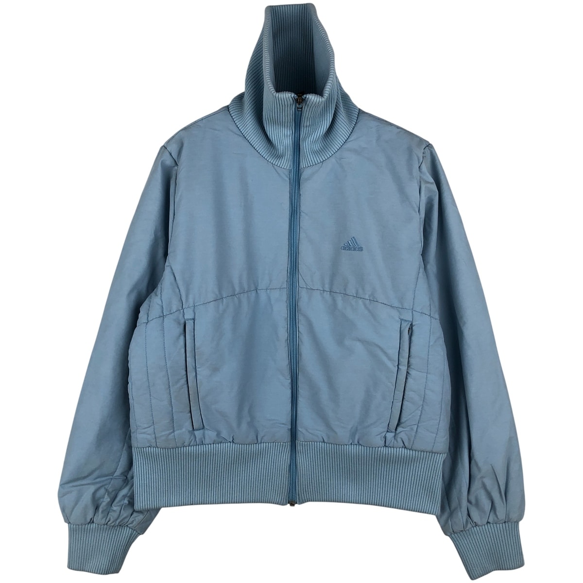 古着 00年代 アディダス adidas ハイネック 中綿ジャケット パファージャケット レディースM相当/eaa606100