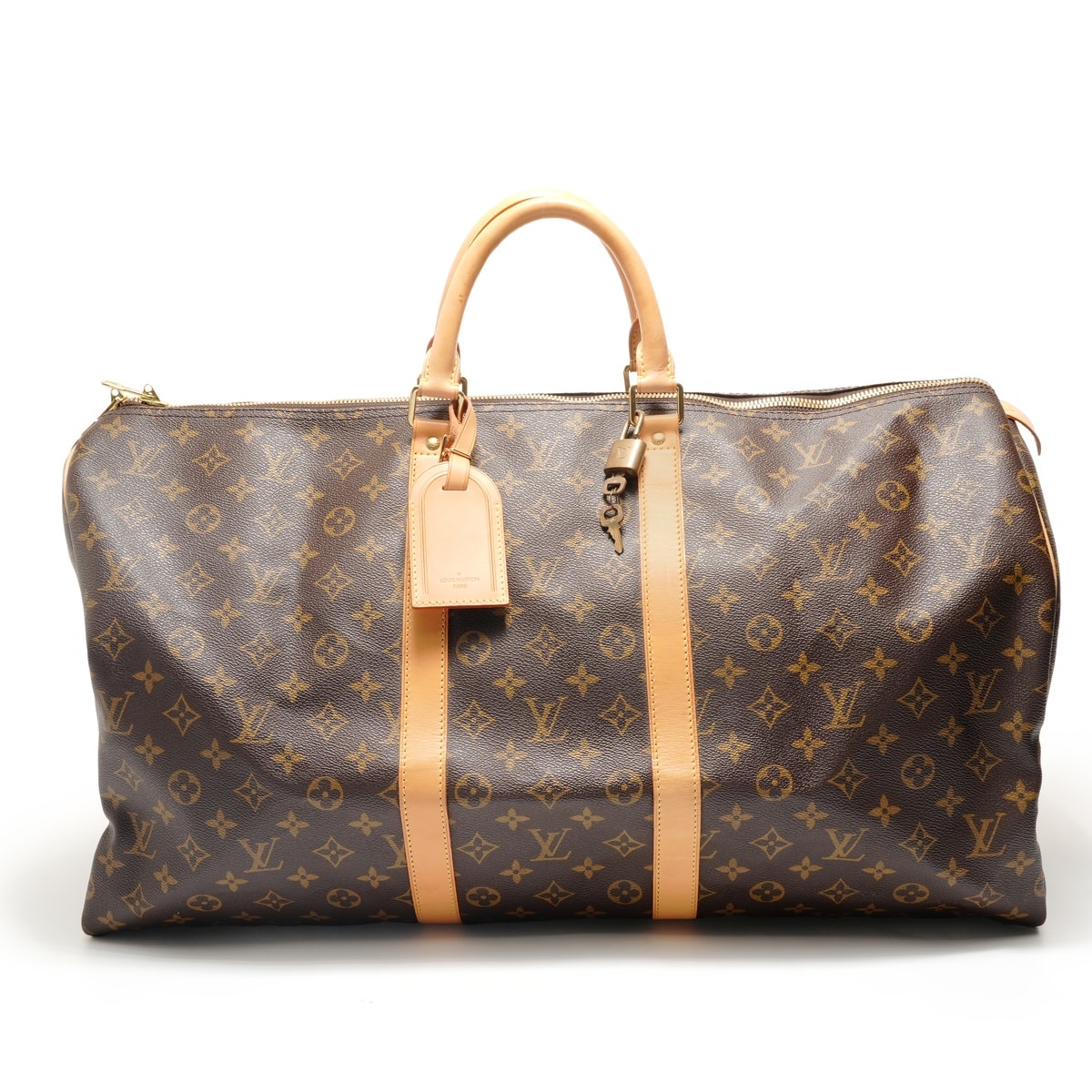 ヴィトン LV 2008年製 モノグラム キーポル バンドリエール 55 ボストンバッグ【中古】