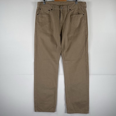 古着 リーバイス Levi's チノパンツ 505 ストレート デニム 大きいサイズ 5ポケット ジーパン w38 L32 ベージュ メンズ