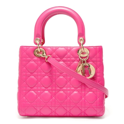 ディオール Dior レディディオール 金具ゴールド ショルダーバッグ【中古】