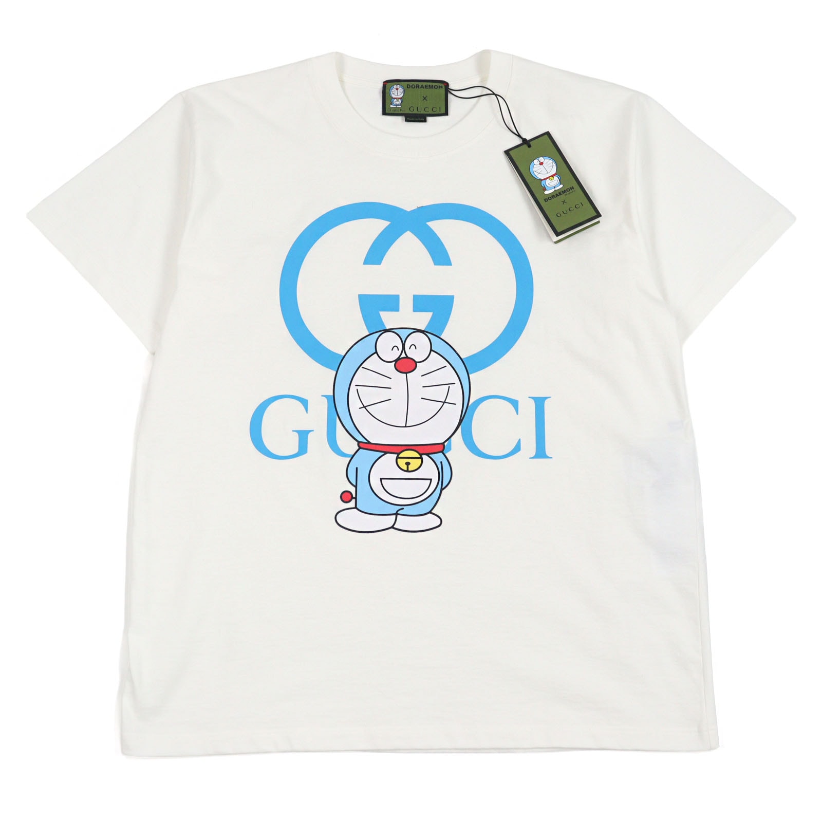 グッチ ドラえもん 半袖Tシャツ ロゴプリント メンズ XS 616036