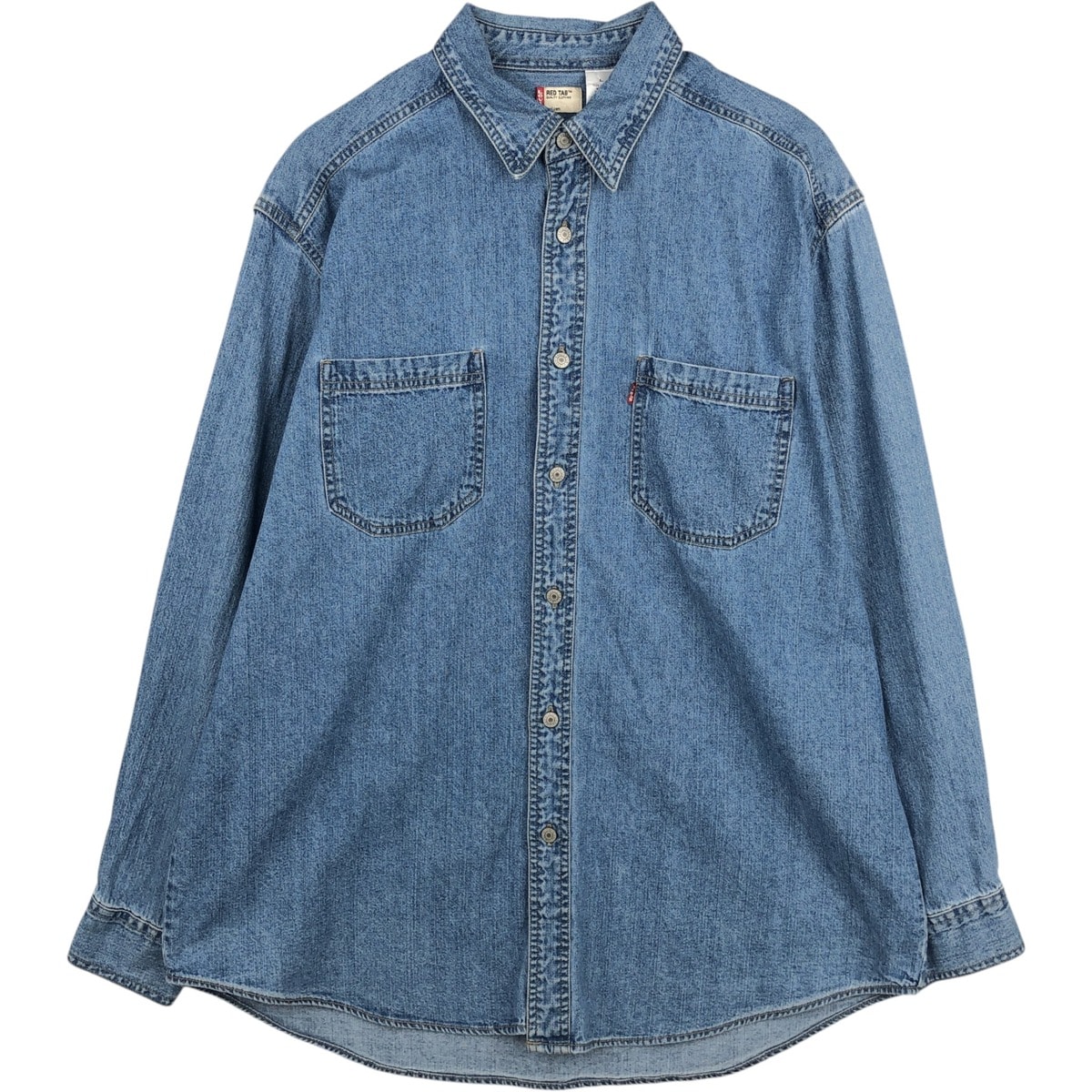 古着 00年代 リーバイス Levi's RED TAB 長袖 デニムシャツ メンズL相当/eaa643519
