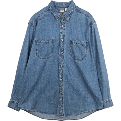 古着 00年代 リーバイス Levi's RED TAB 長袖 デニムシャツ メンズL相当/eaa643519