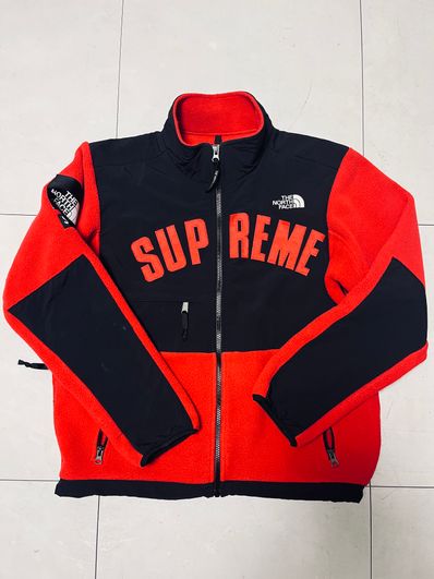 Supreme x The North Face Arc Logo Denali Fleece Jacket "Red"