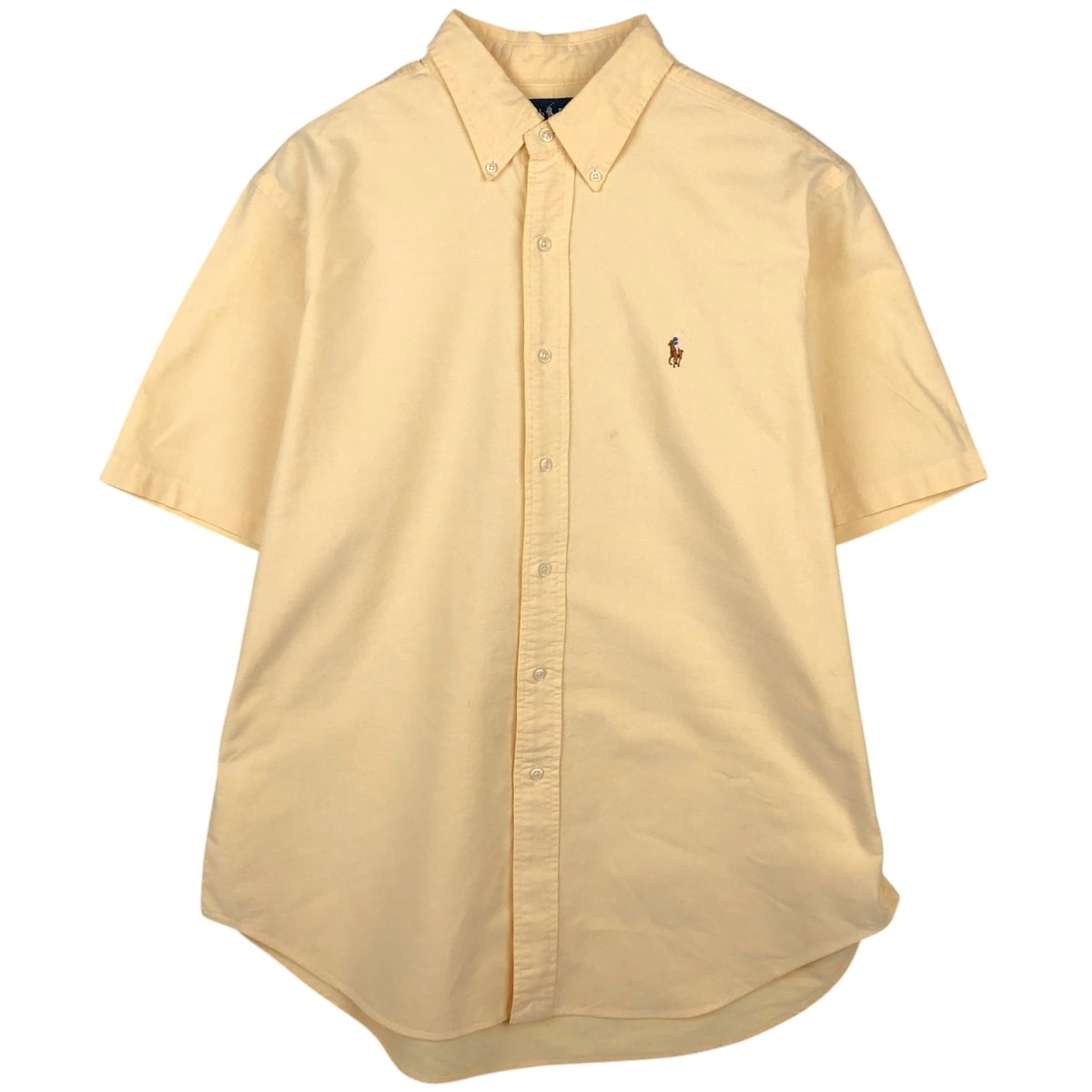 古着 ラルフローレン Ralph Lauren CLASSIC FIT 半袖 ボタンダウンシャツ メンズL相当/eaa641020